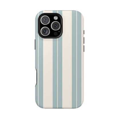 Wireless-Charging Compatible Case – Coastal Stripe