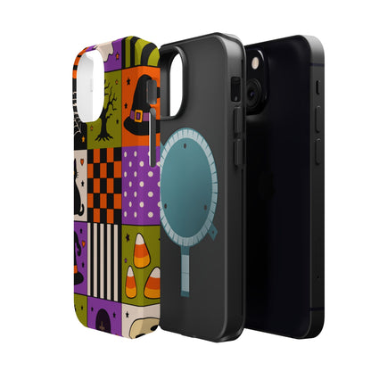 Wireless-Charging Compatible Case – Spooky Patchwork
