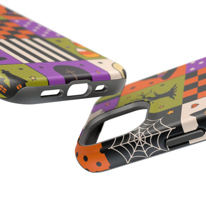 Wireless-Charging Compatible Case – Spooky Patchwork