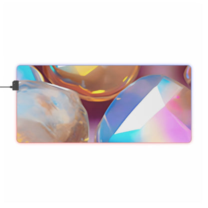 Gaming LED Desk Mat – Glass Candy