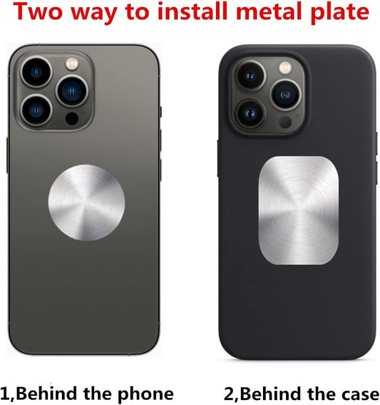 Magnetic Car Phone Mount Universal 360 Degree Rotation Adjustable Noise-Free Car Phone Holder for Dashboard Compatible with Iphone, Samsung, Nokia, LG & All Smartphones(3 Pack)
