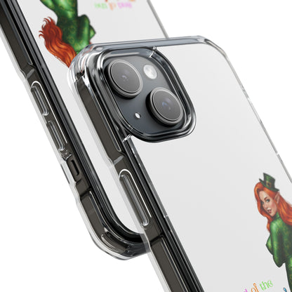 Clear Magnetic Phone Case – “End of the Rainbow” St. Patrick’s Day Design