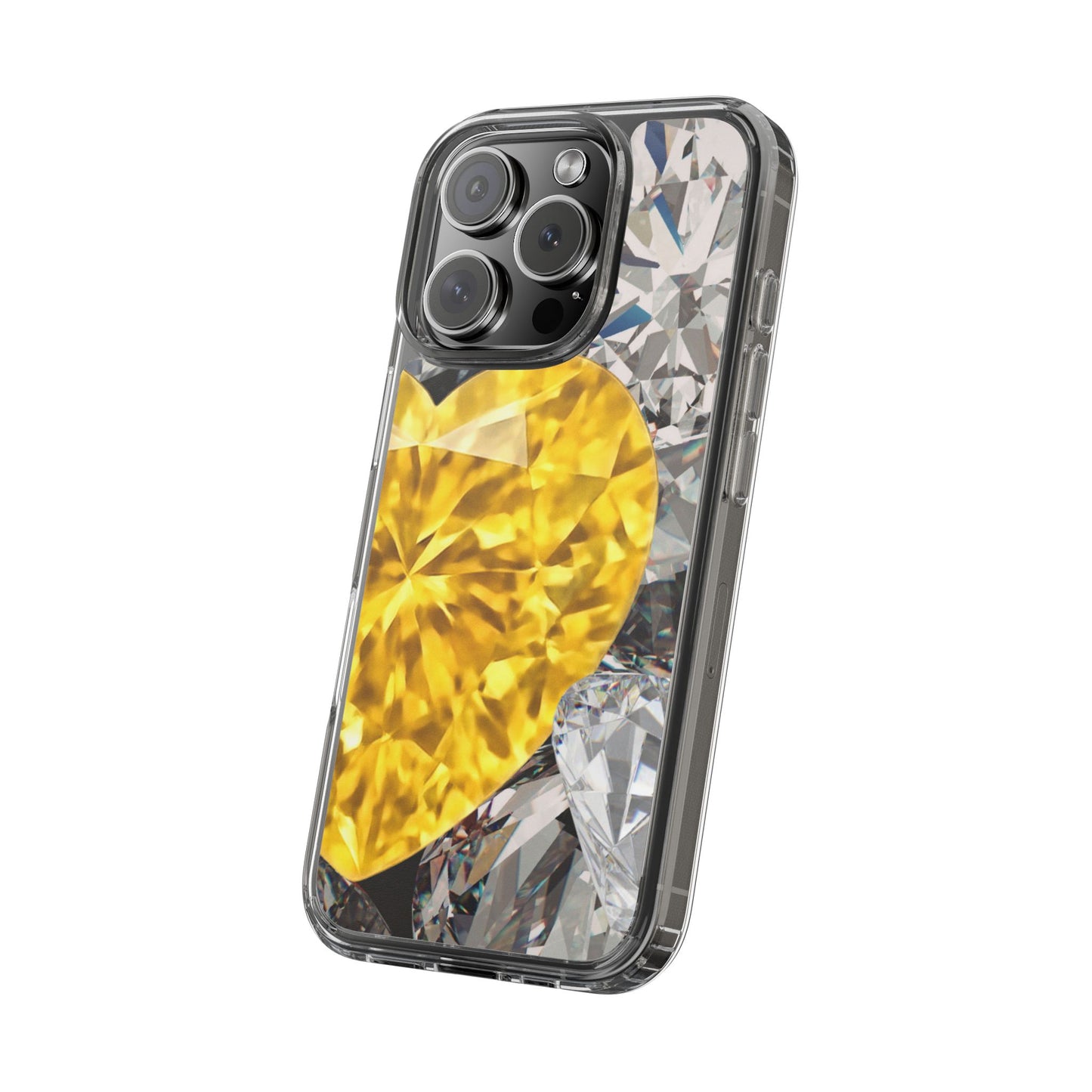 Clear Phone Case – Heart of Gold