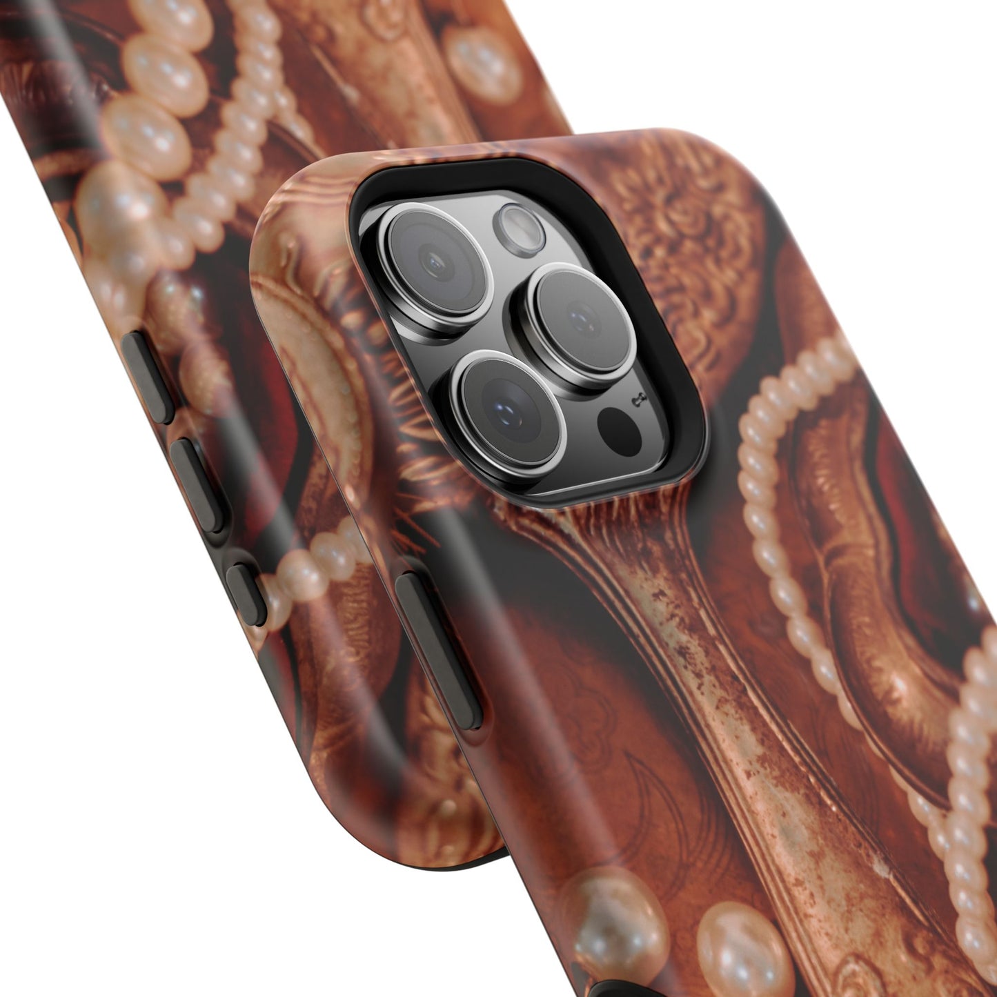 Wireless-Charging Compatible Case – Bronze Vanity