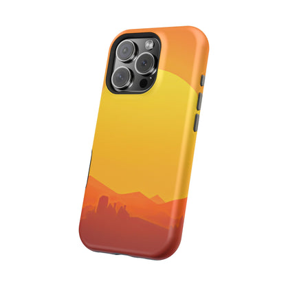 Wireless-Charging Compatible Case – Desert Sunrise