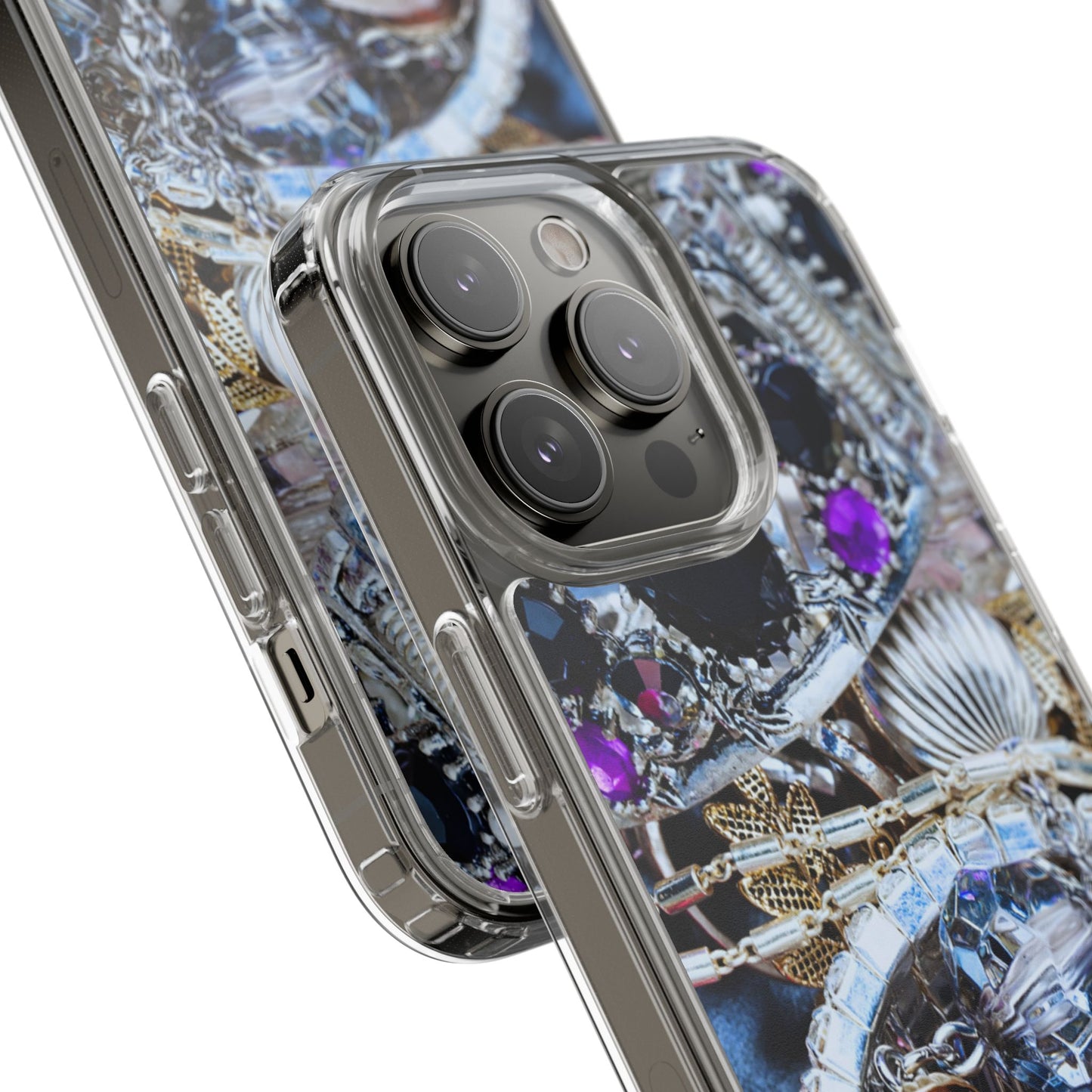 Clear Phone Case – Chrome Jewel