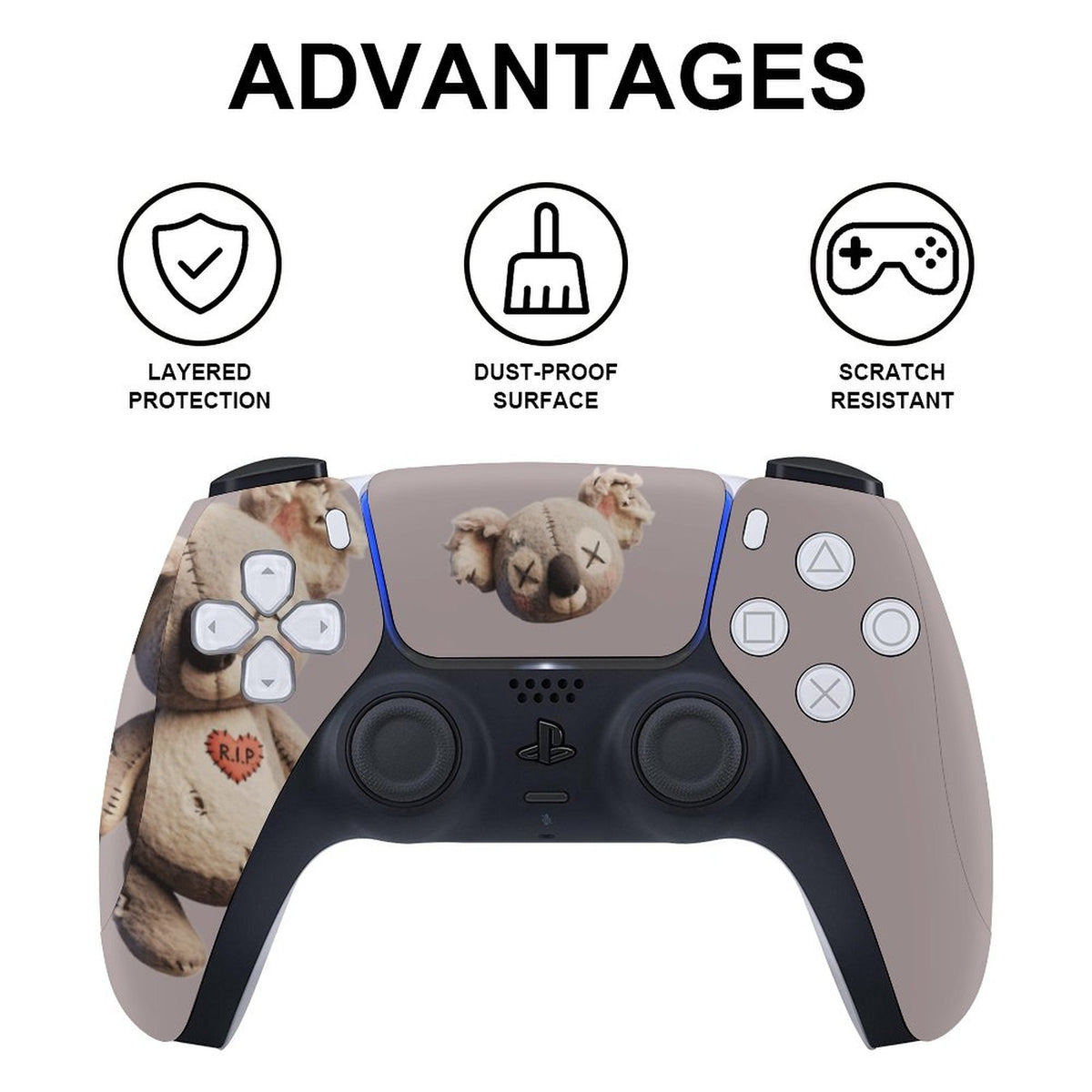 Console Skin Kit – Cursed Cuddles – Compatible with PlayStation 5 Digital Edition