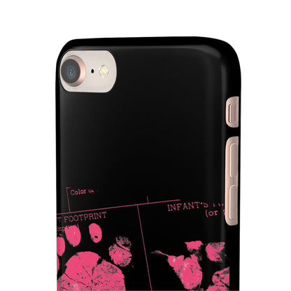 Snap Phone Case – Mom’s Little Pink Footprints