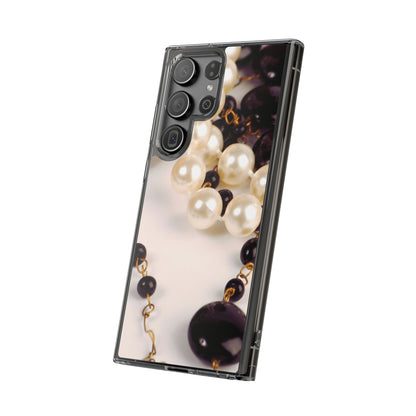 Clear Phone Case – Noir Pearl