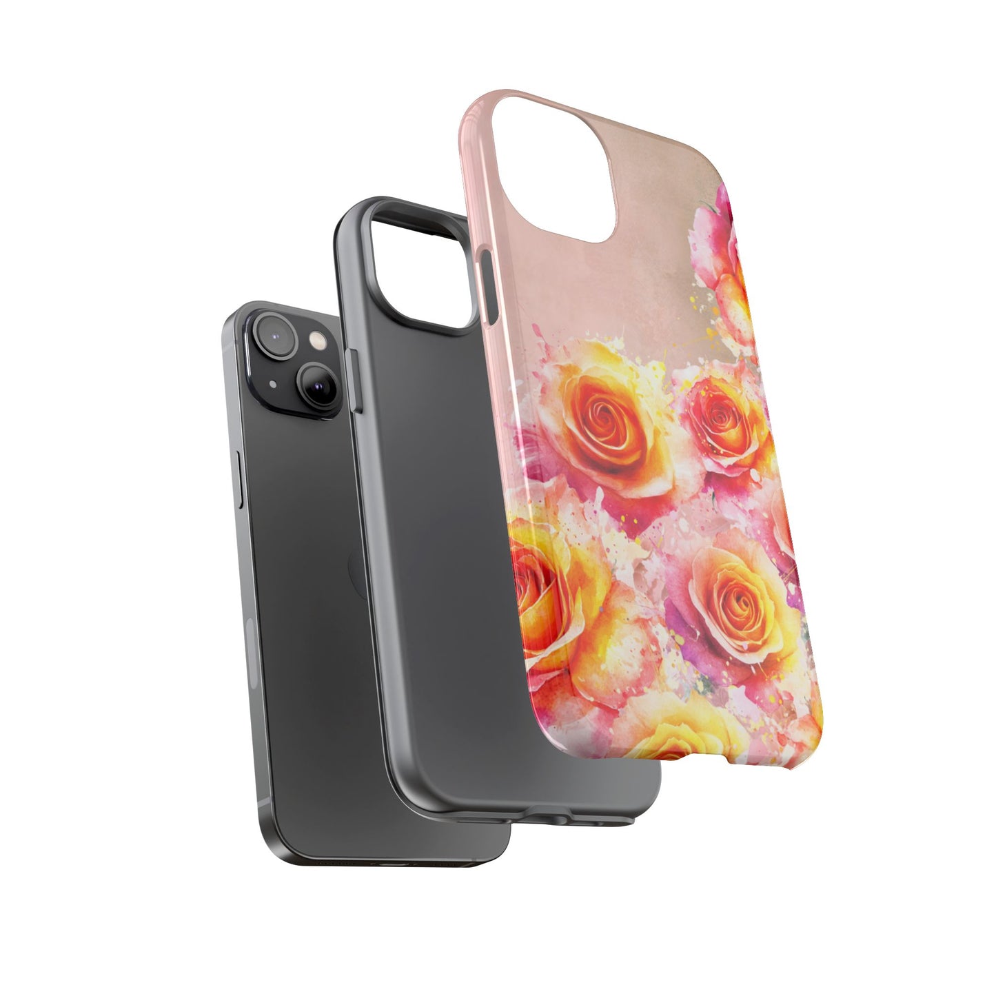 Protective Phone Case – Sunset Roses