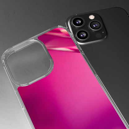 Clear Phone Case – Magenta Motion