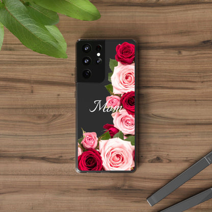 Clear Phone Case – Mom’s Rose Bouquet
