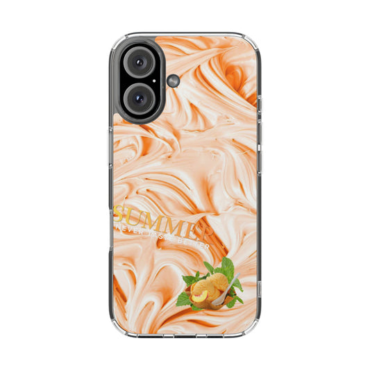 Clear Magnetic Phone Case – Peach Sorbet