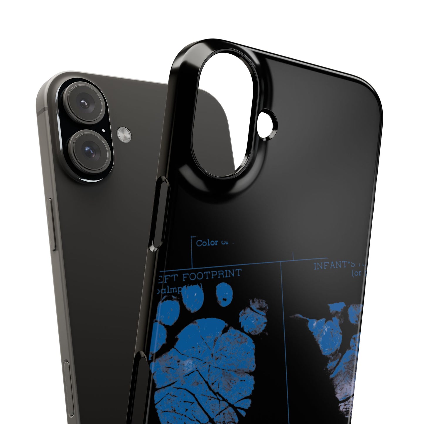 Snap Phone Case – Mom’s Little Blue Footprints