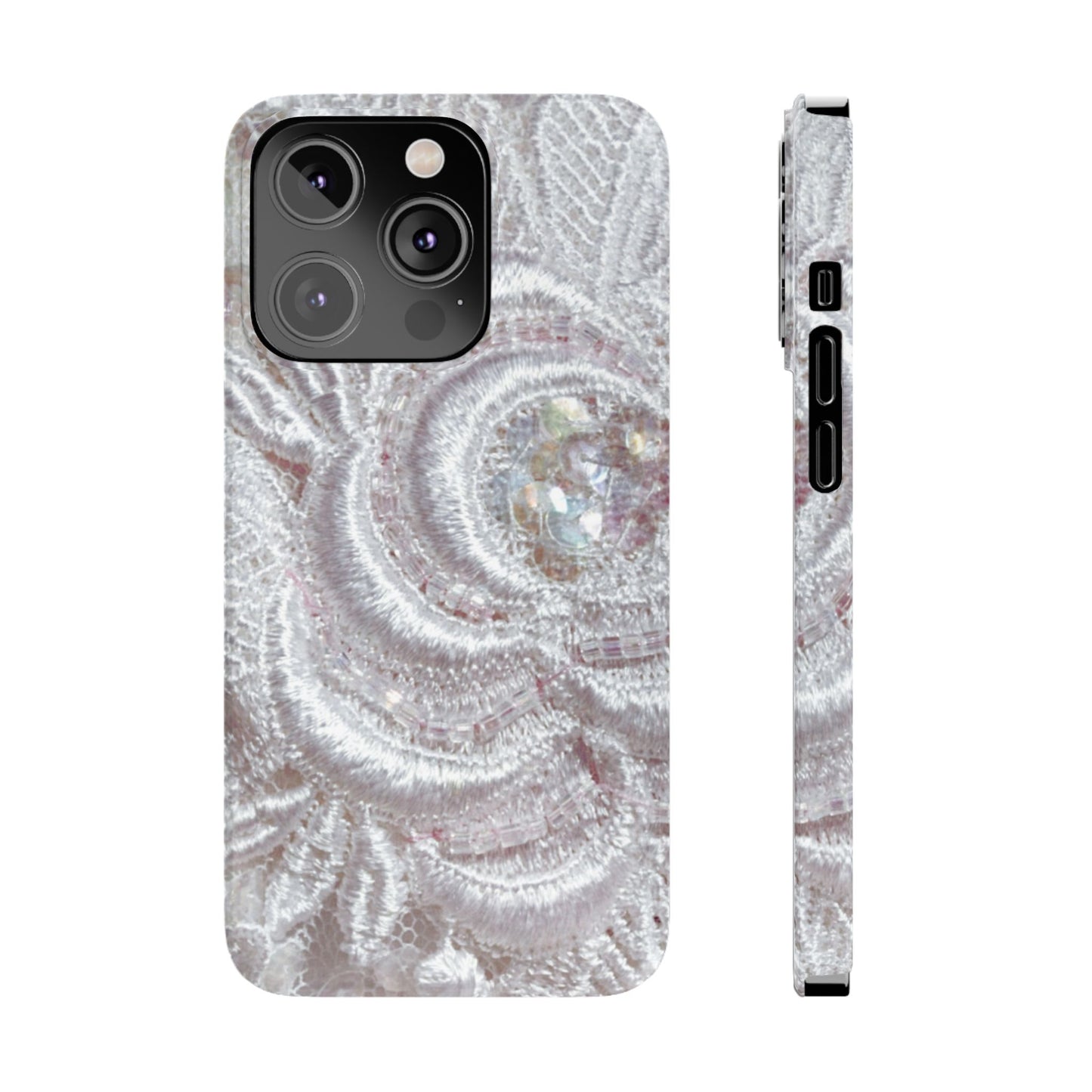 Slim Phone Case – Lace Veil