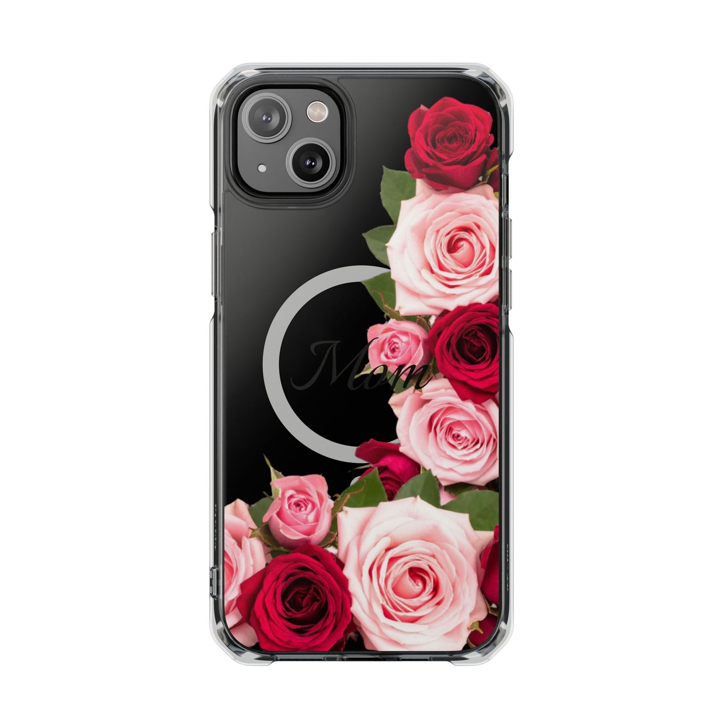 Clear Magnetic Phone Case – Mom’s Rose Bouquet