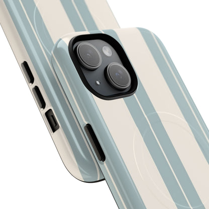 Protective Magnetic Phone Case - Coastal Stripe