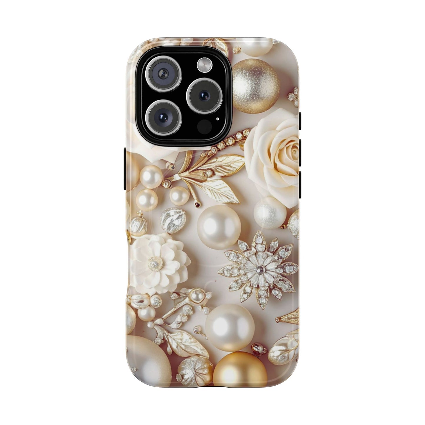 Protective Magnetic Phone Case – Ivory Opulence