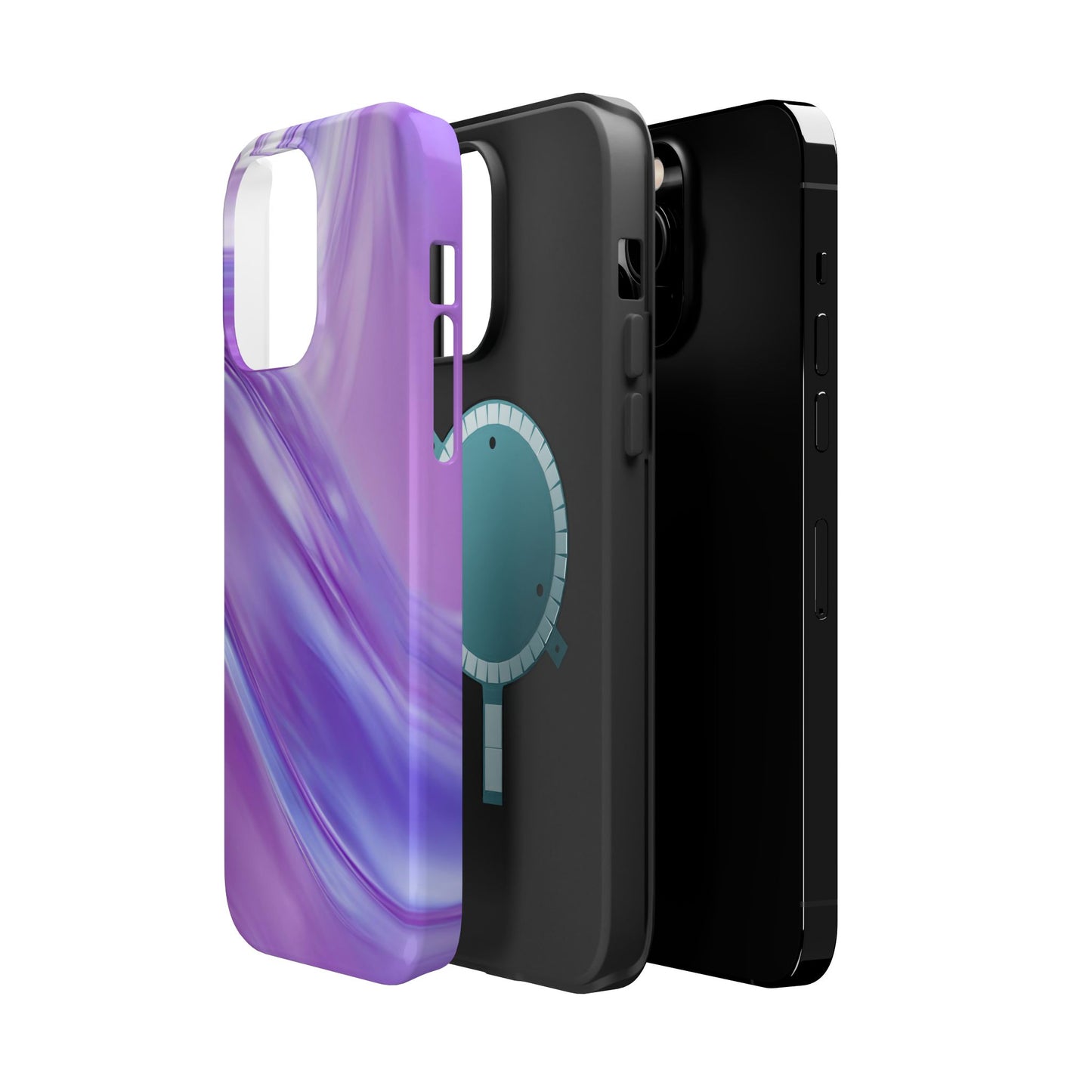 Wireless-Charging Compatible Case – Lavender Wave