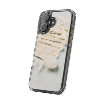 Clear Phone Case – Woven Warmth