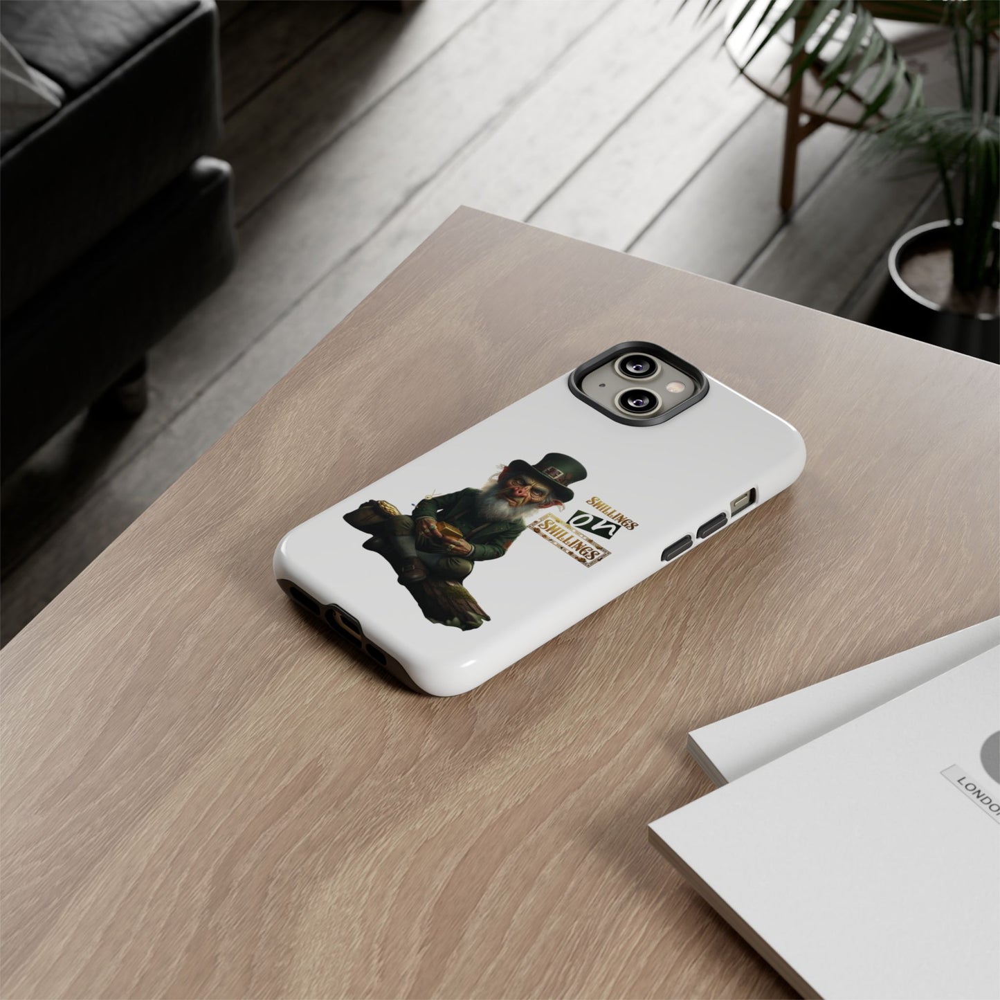 Protective Phone Case – Leprechaun “Shillings on Shillings” Print