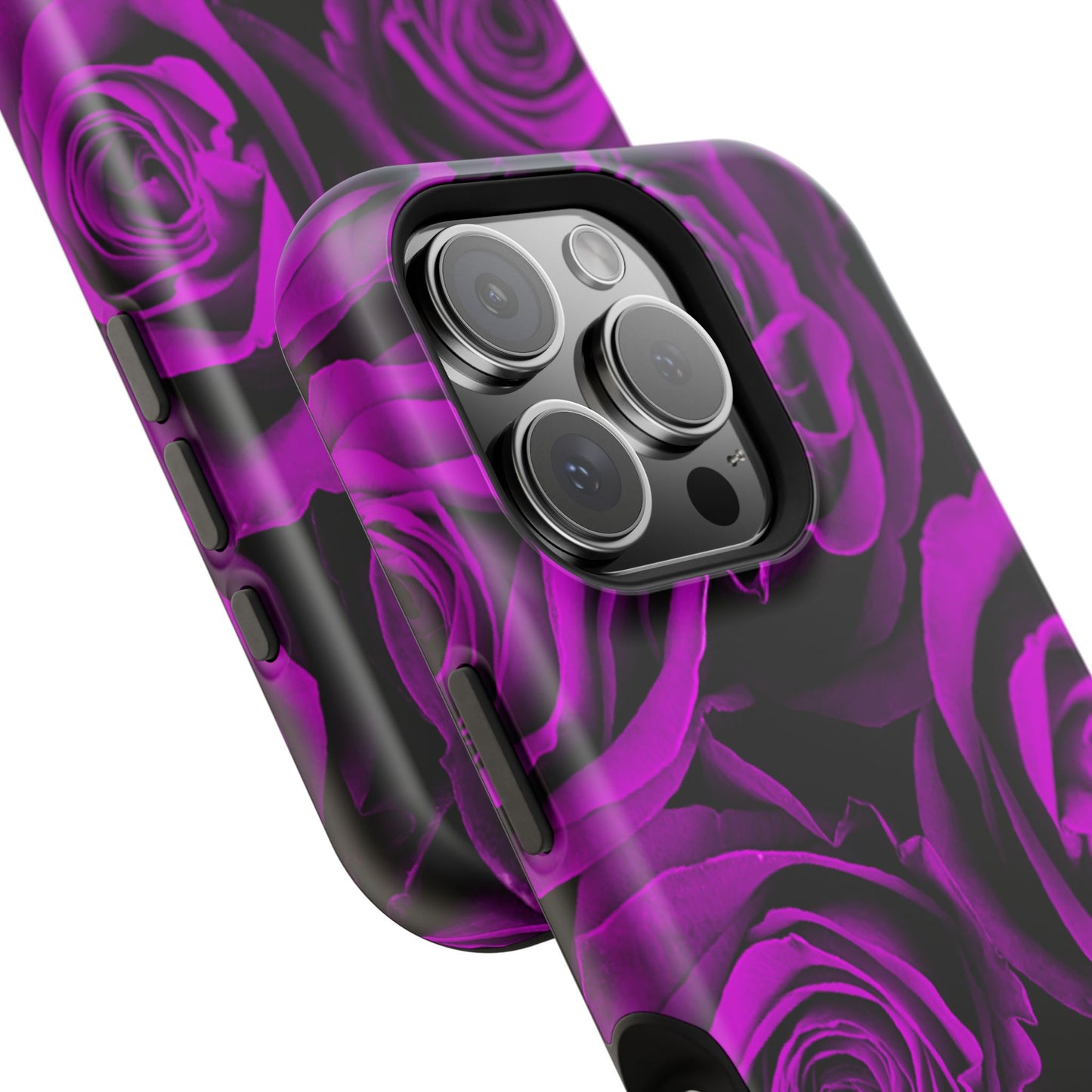 Wireless-Charging Compatible Case – Amethyst Roses