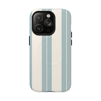 Protective Magnetic Phone Case - Coastal Stripe