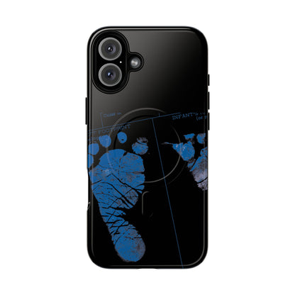 Protective Magnetic Phone Case – Mom’s Little Blue Footprints