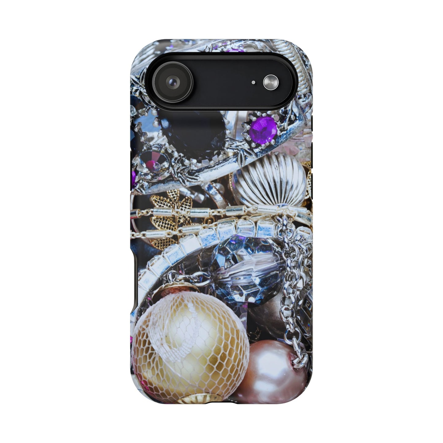 Wireless-Charging Compatible Case – Chrome Jewel
