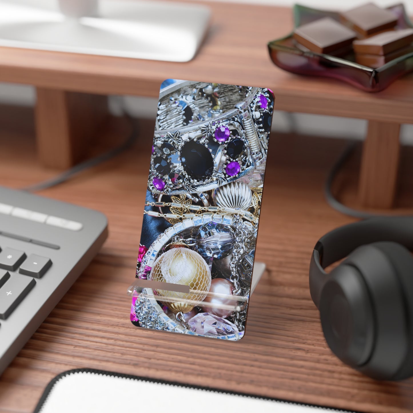 Phone Stand – Chrome Jewel