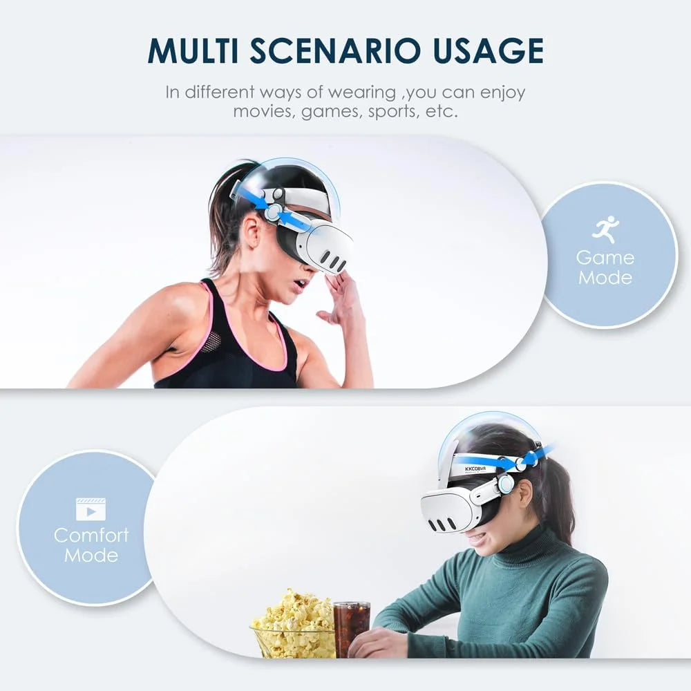 Q3 Halo Strap Compatible with Meta Quest 3 Enhanced Comfort, Replacement Elite Head Strap for Oculus 3 by Adjusting the Side Knobs