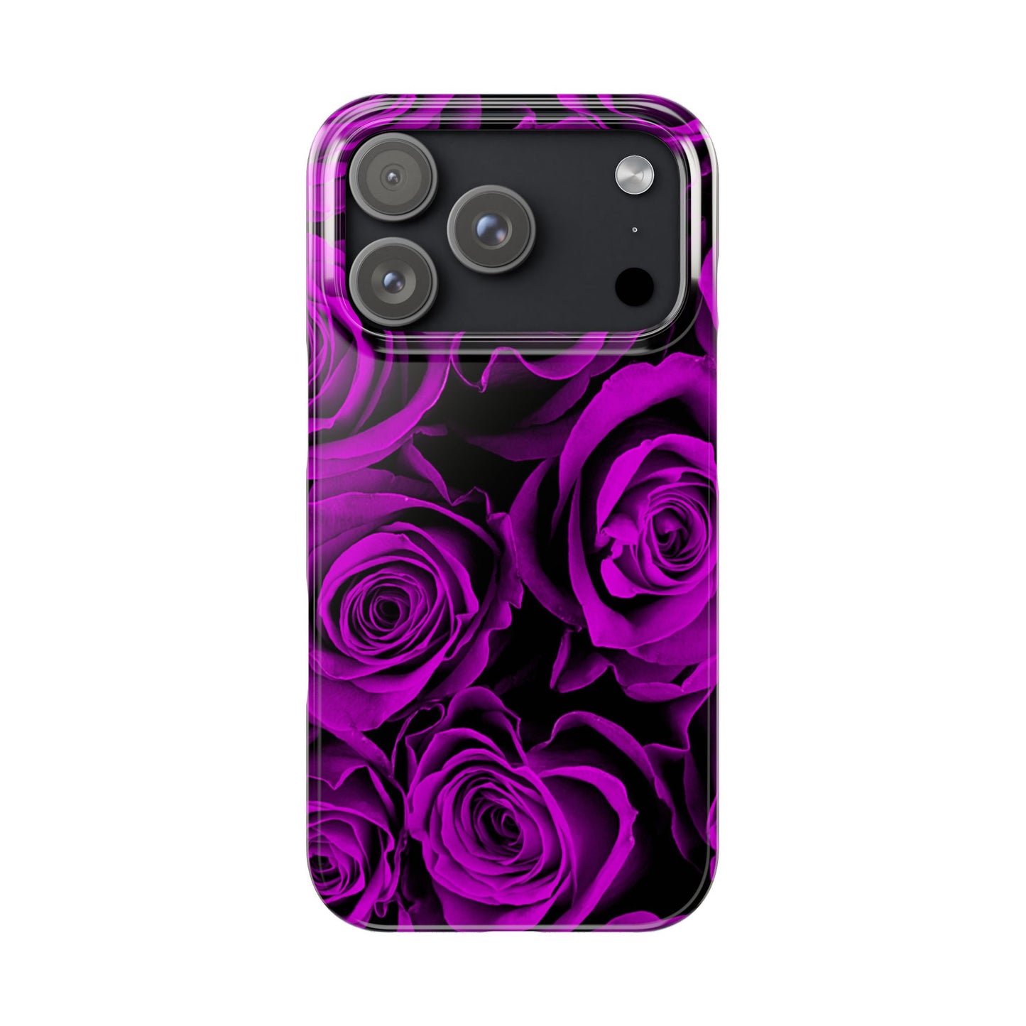 Slim Phone Case – Amethyst Roses