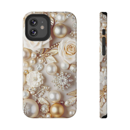 Impact-Resistant Phone Case – Ivory Opulence