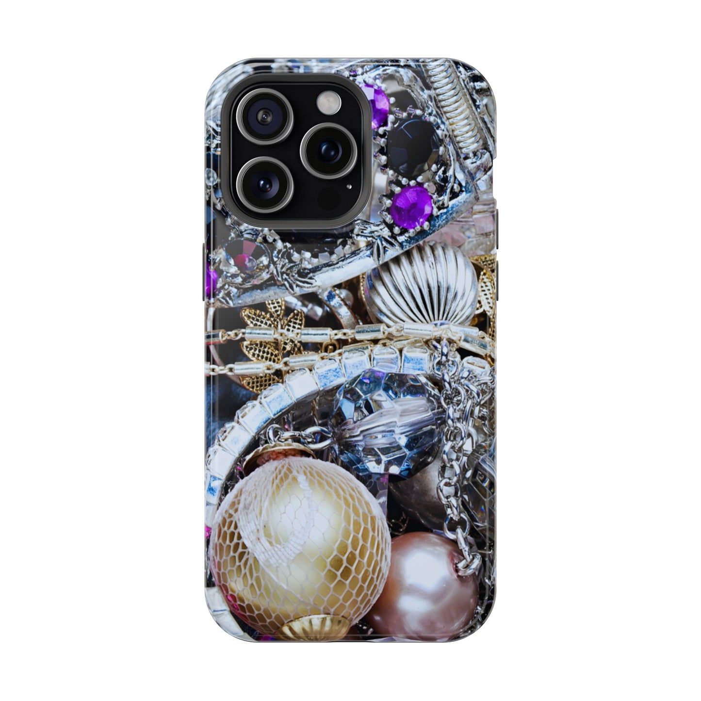 Wireless-Charging Compatible Case – Chrome Jewel