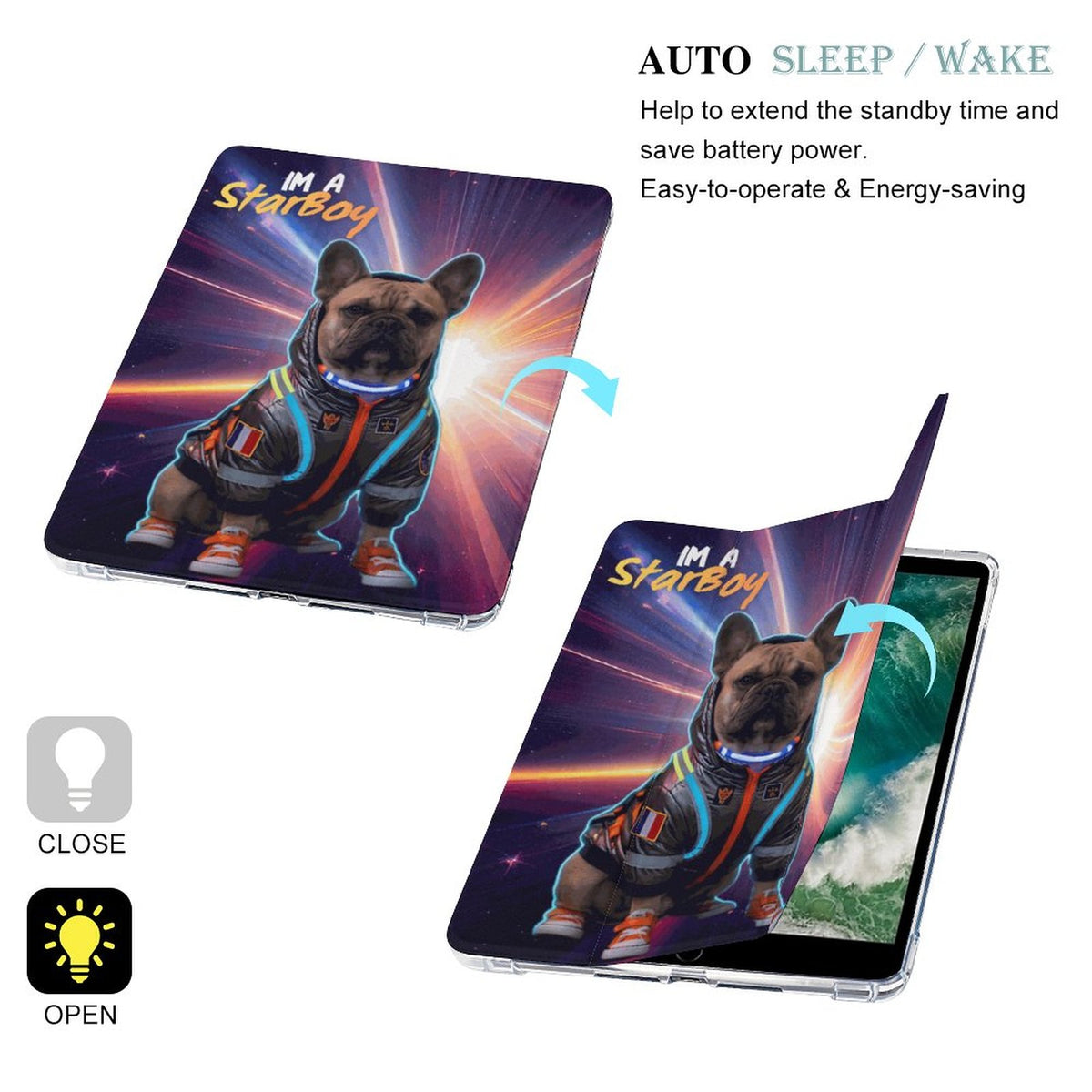 Tablet Case With Pencil Holder – Astro Pup