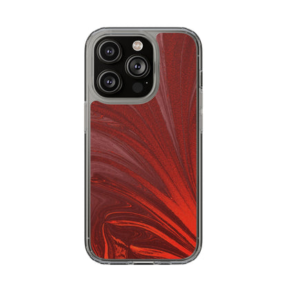 Clear Phone Case – Crimson Current