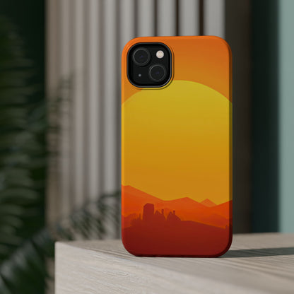Wireless-Charging Compatible Case – Desert Sunrise