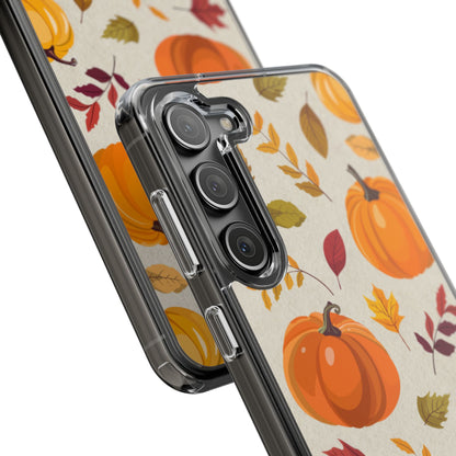 Clear Phone Case – Falling for Pumpkin