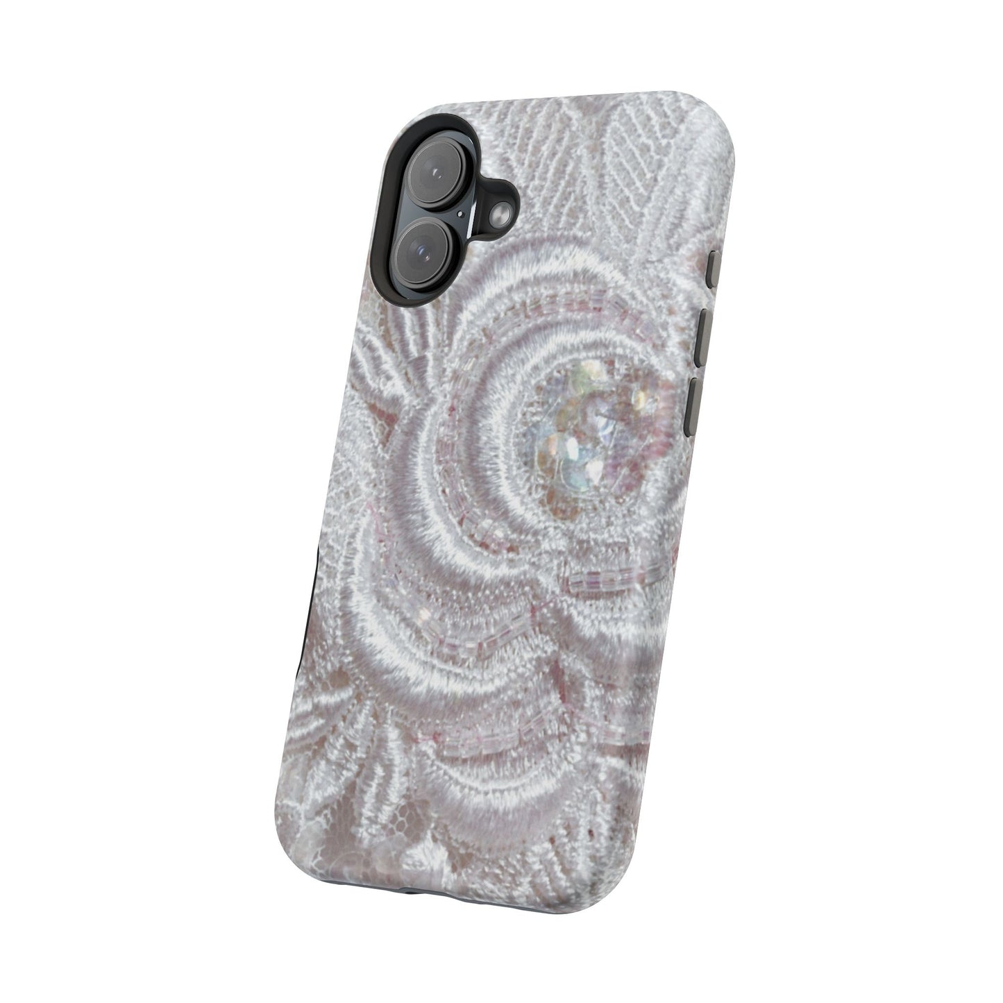 Wireless-Charging Compatible Case – Lace Veil