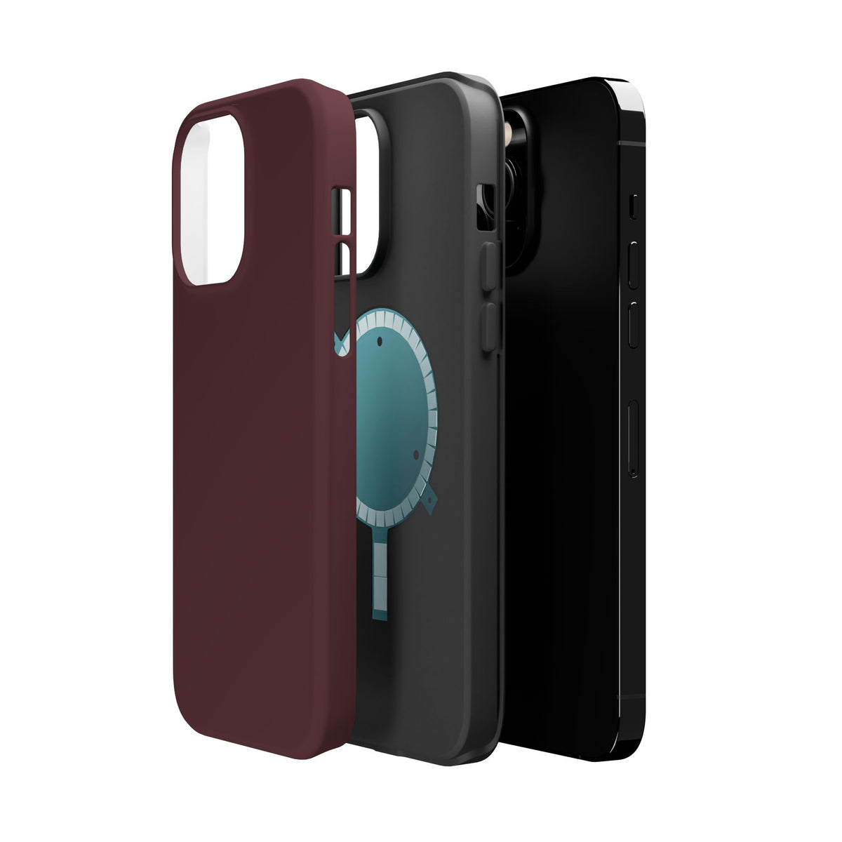Wireless-Charging Compatible Case – Mulled Wine – Compatible with iPhone 13–17 & Samsung Galaxy S25–S26 Series