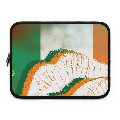 Laptop Sleeve – Irish Lip St. Patrick’s Day Design