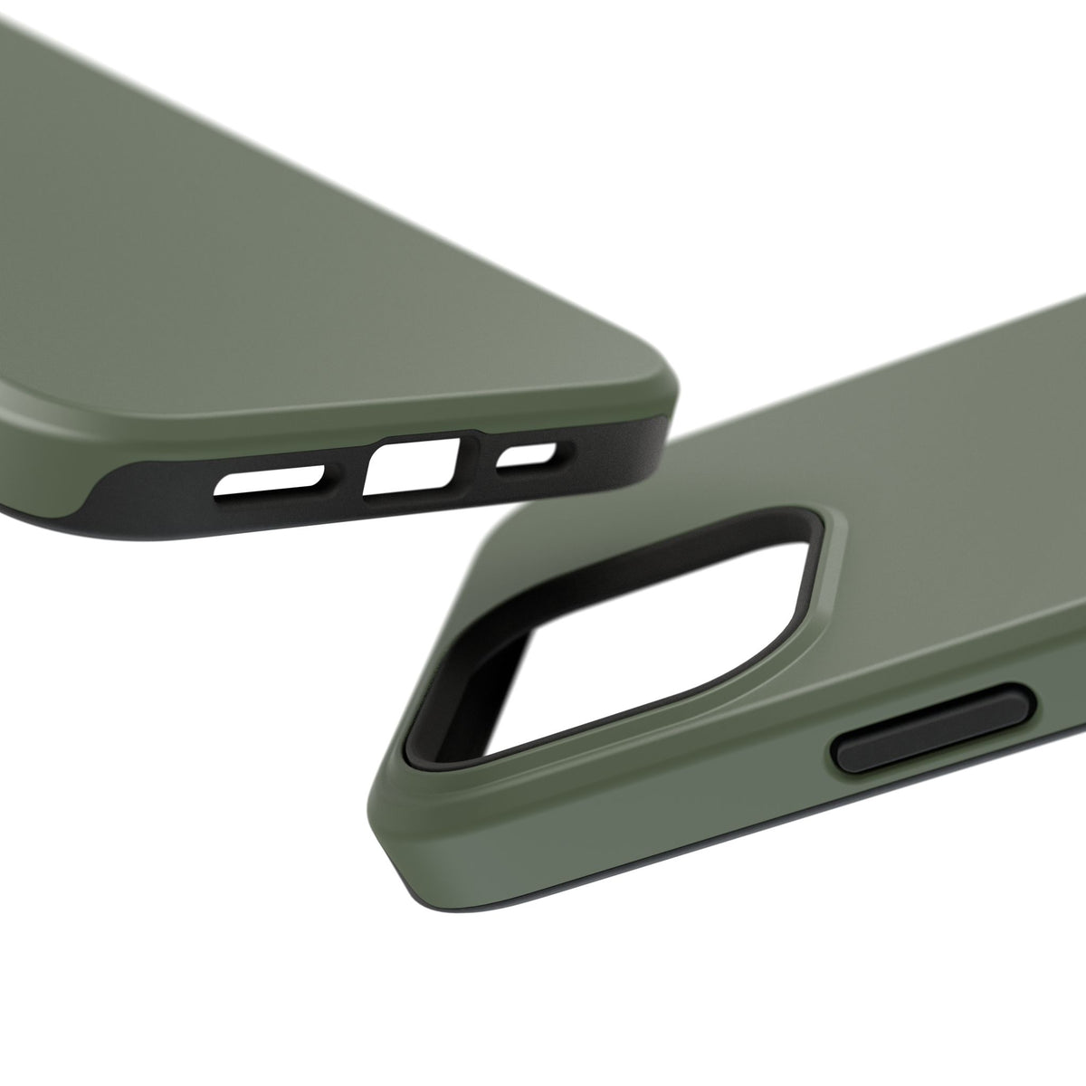 Impact-Resistant Phone Case — Military Green Protective Shockproof Cover