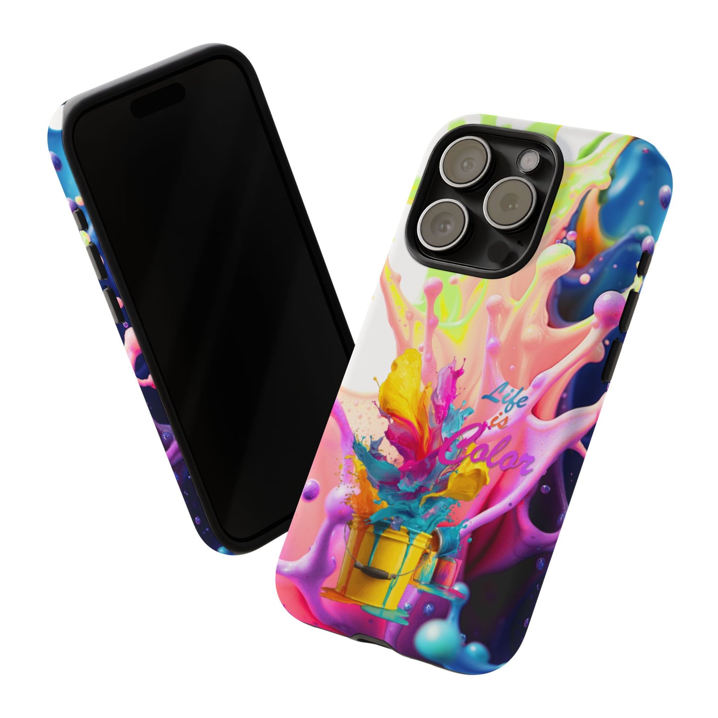 Color Splash Phone Case — “Life in Color” Protective Tough Case