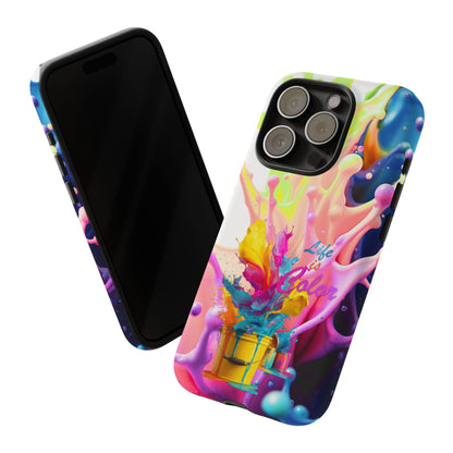 Color Splash Phone Case — “Life in Color” Protective Tough Case
