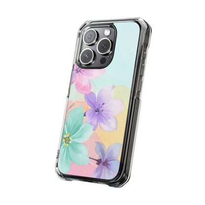 Clear Magnetic Phone Case – Water Petal