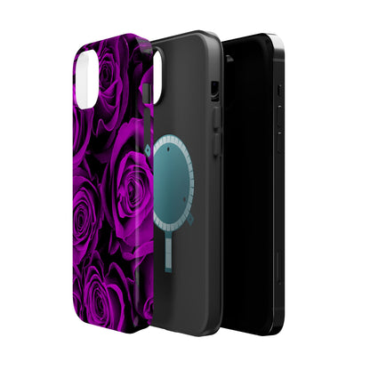 Wireless-Charging Compatible Case – Amethyst Roses