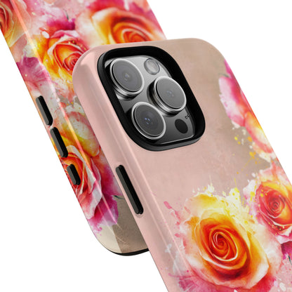 Protective Phone Case – Sunset Roses