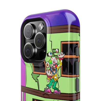 Zombie Arcade Phone Case — Colorful Cartoon Horror Impact-Resistant iPhone Cover