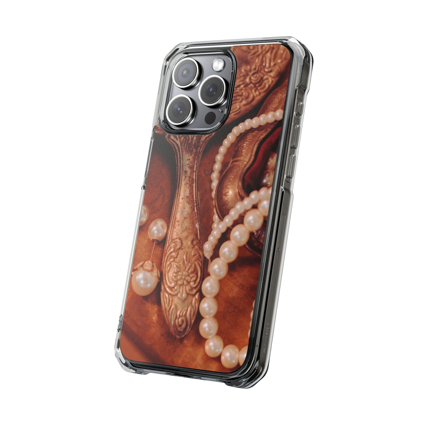 Clear Magnetic Phone Case – Bronze Vanity
