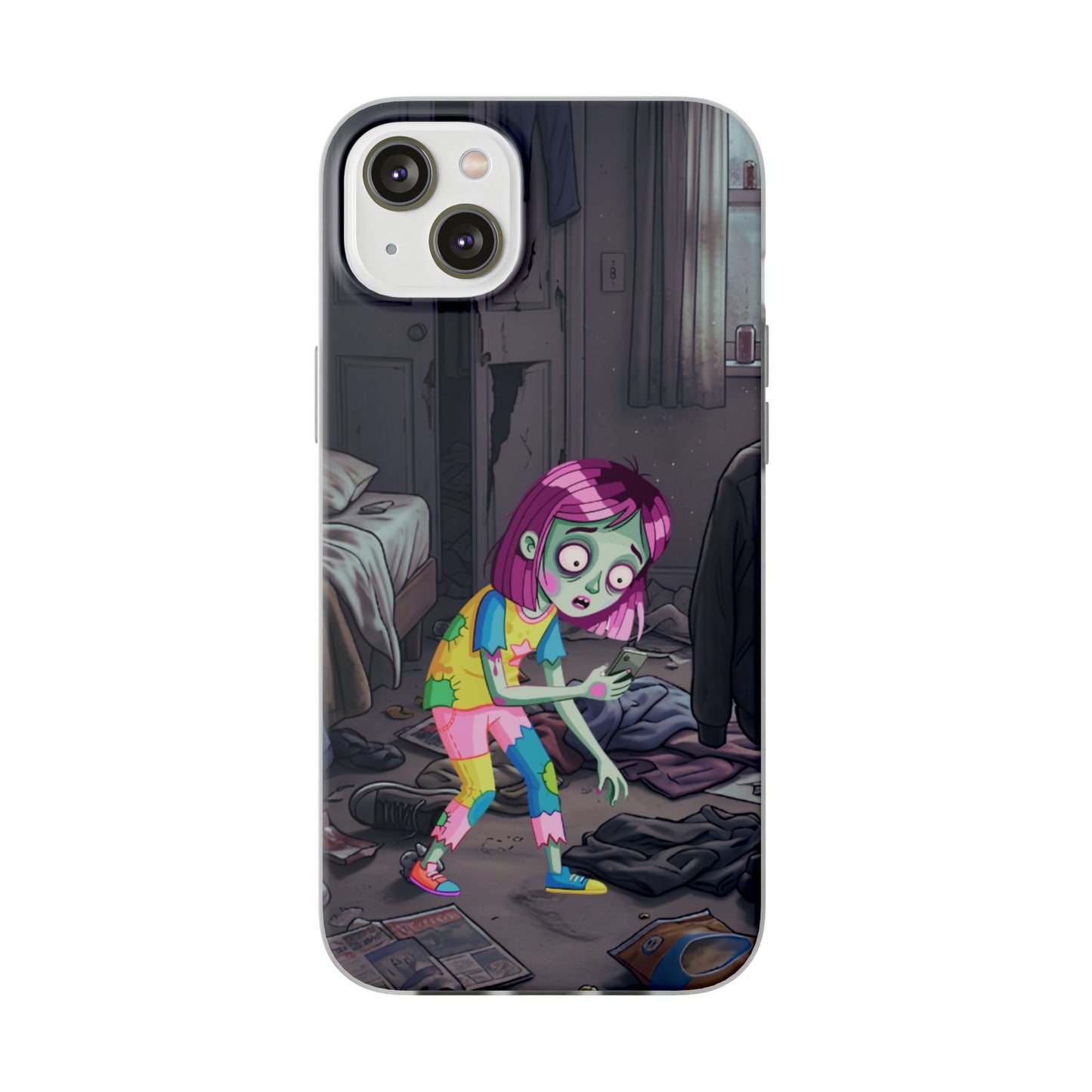Zombie Girl Phone Case — Cute Creepy Cartoon Phone Cover